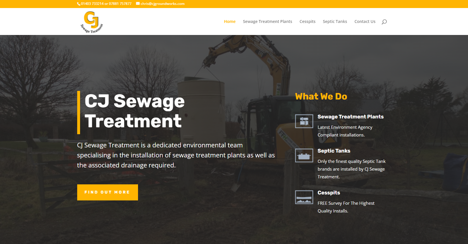 CJ Sewage Treatment Website