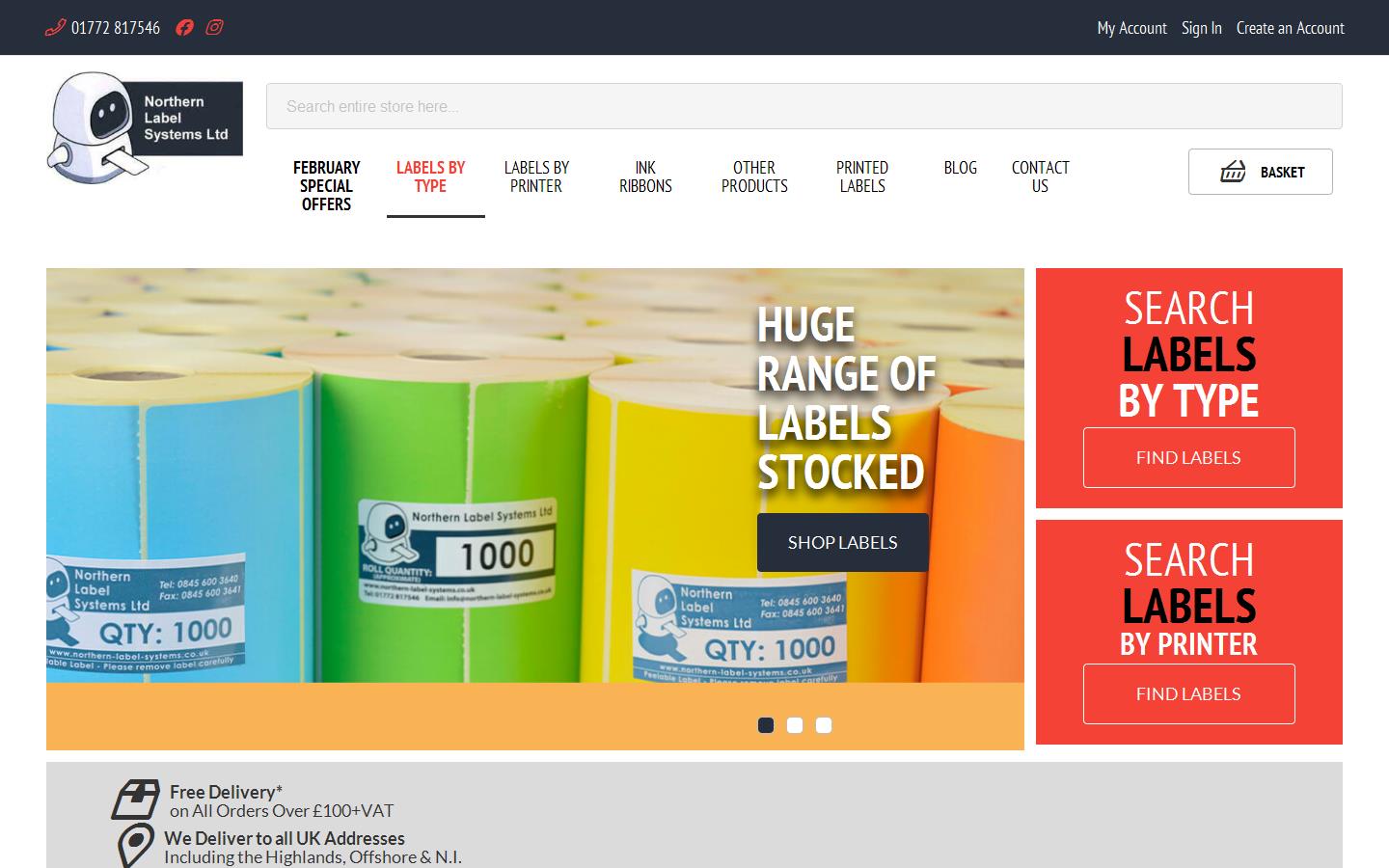 Northern Label Systems Limited Website