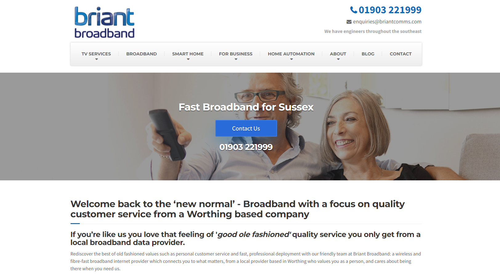 Briant Broadband Website