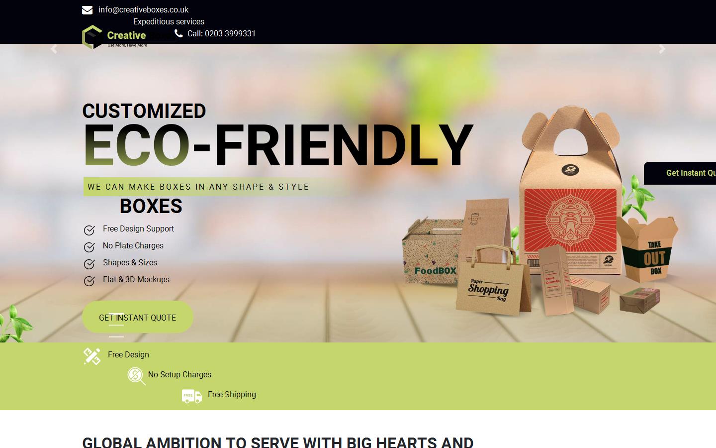 Creative Boxes Website