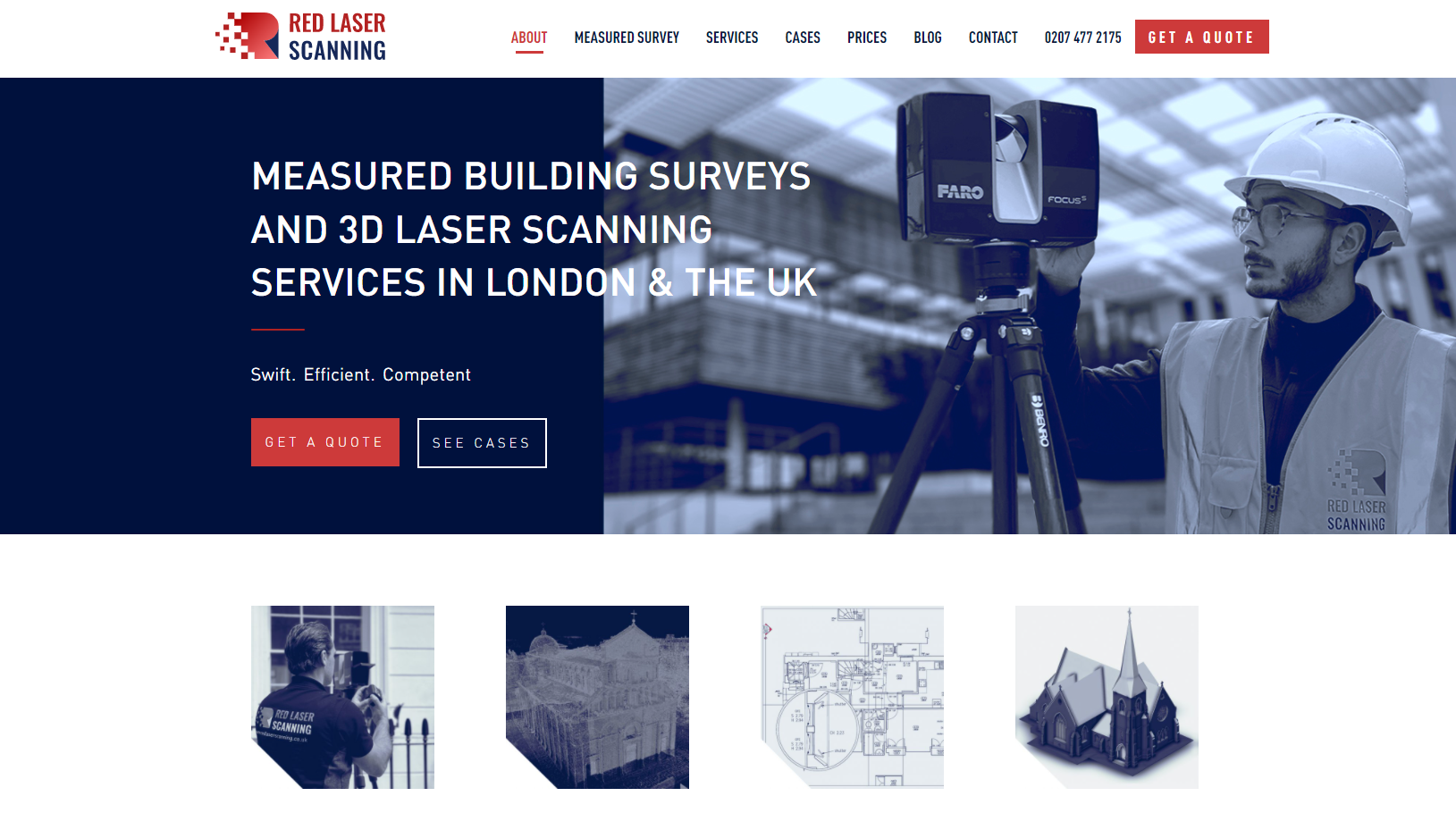 Red Laser Scanning Website