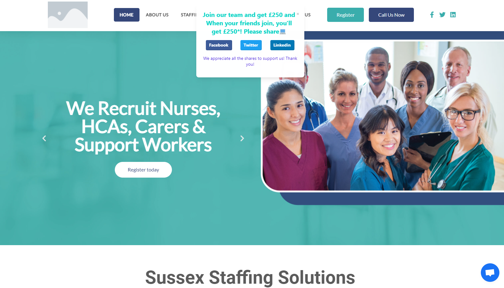 Sussex Staffing Solutions Ltd Website