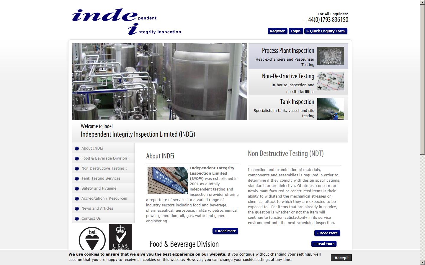 Independent Integrity Inspection Limited(INDEI) Website