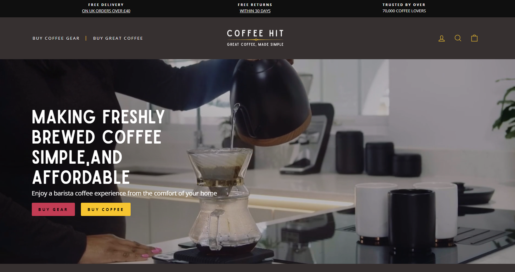 Coffee Hit Website