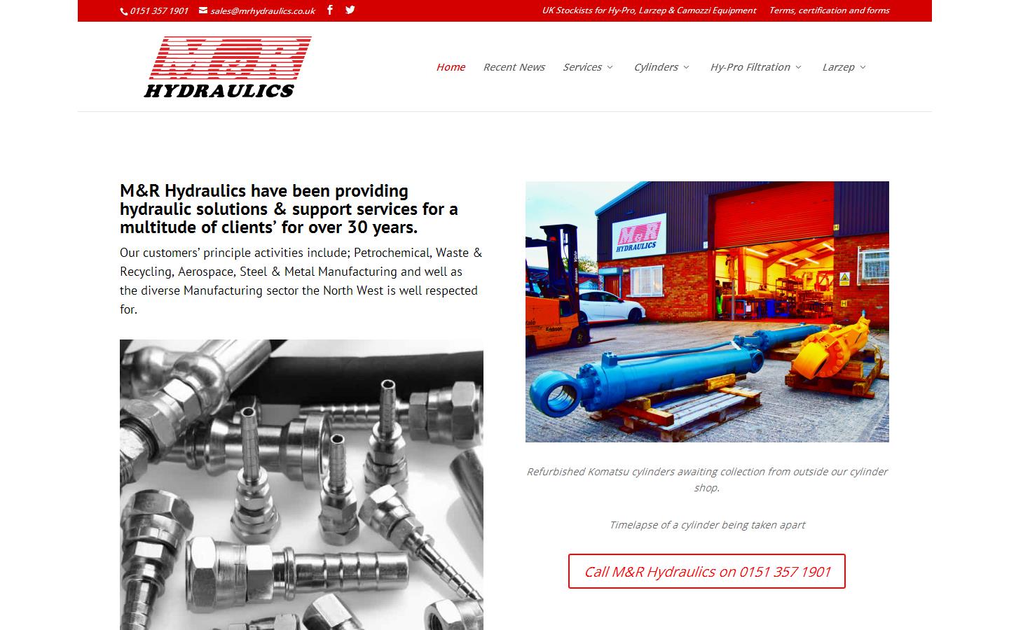 M&R Hydraulics Website
