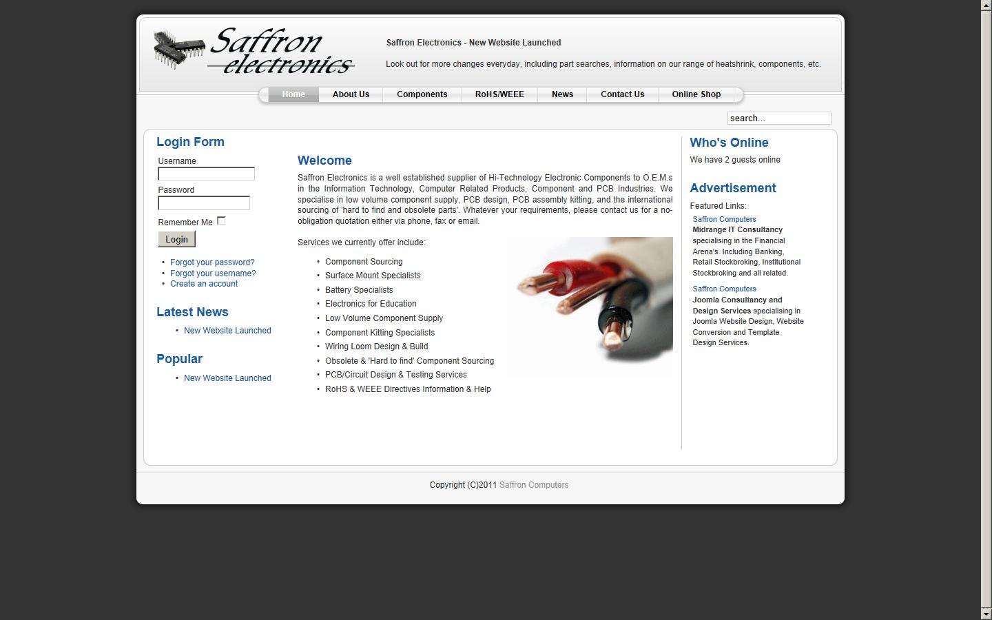 Saffron 4 Batteries Website