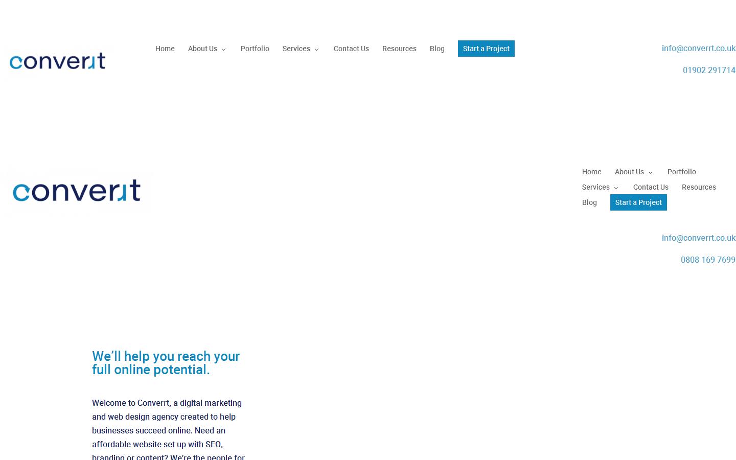 Converrt Ltd Website