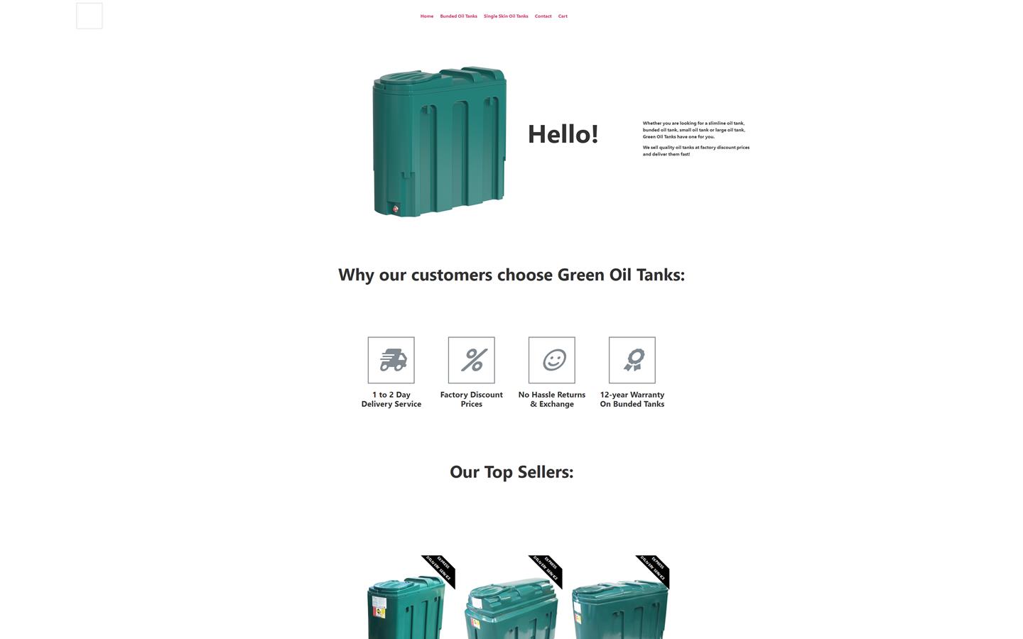 Green Oil Tanks Website