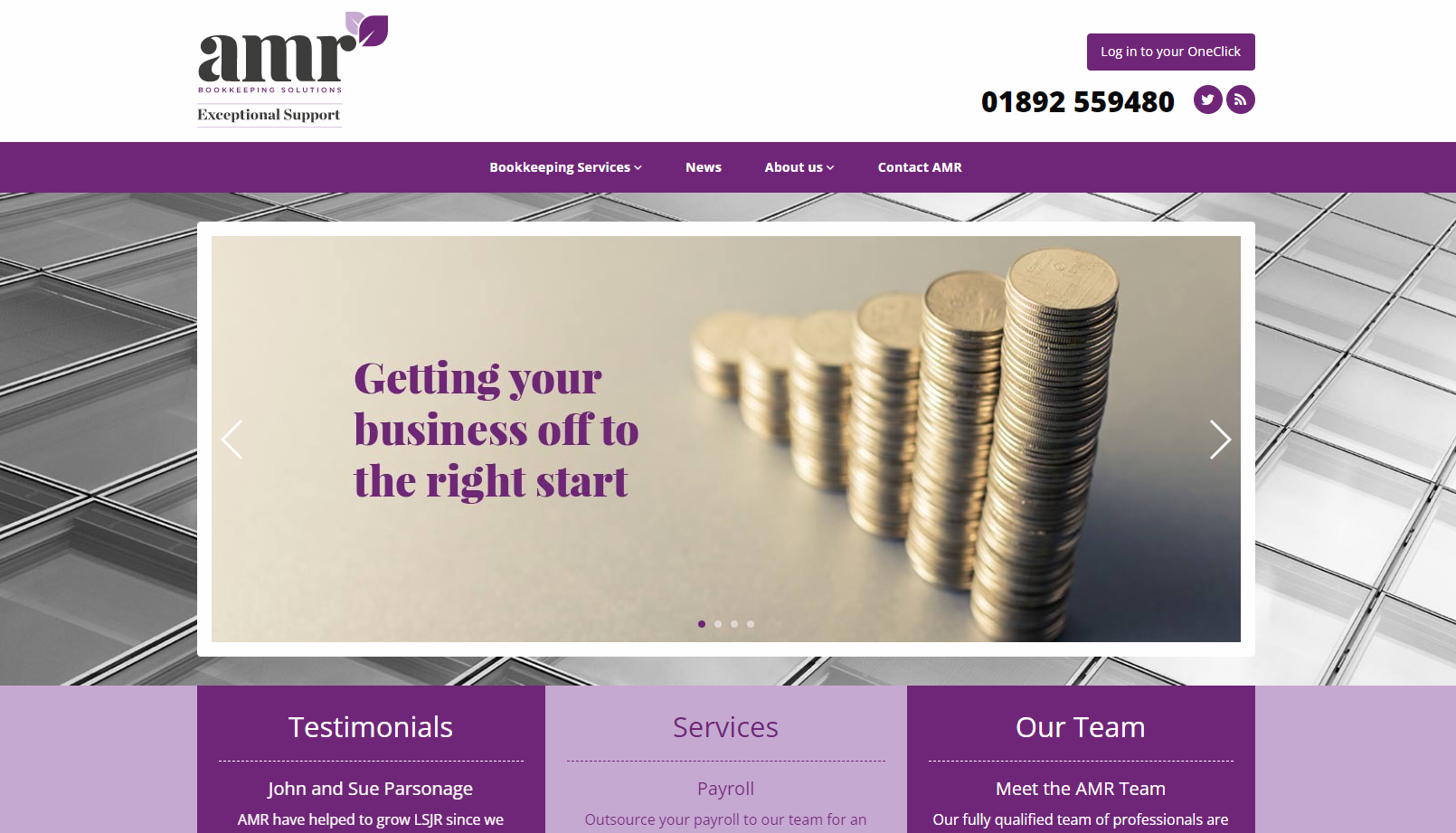 AMR Bookkeeping Solutions Website