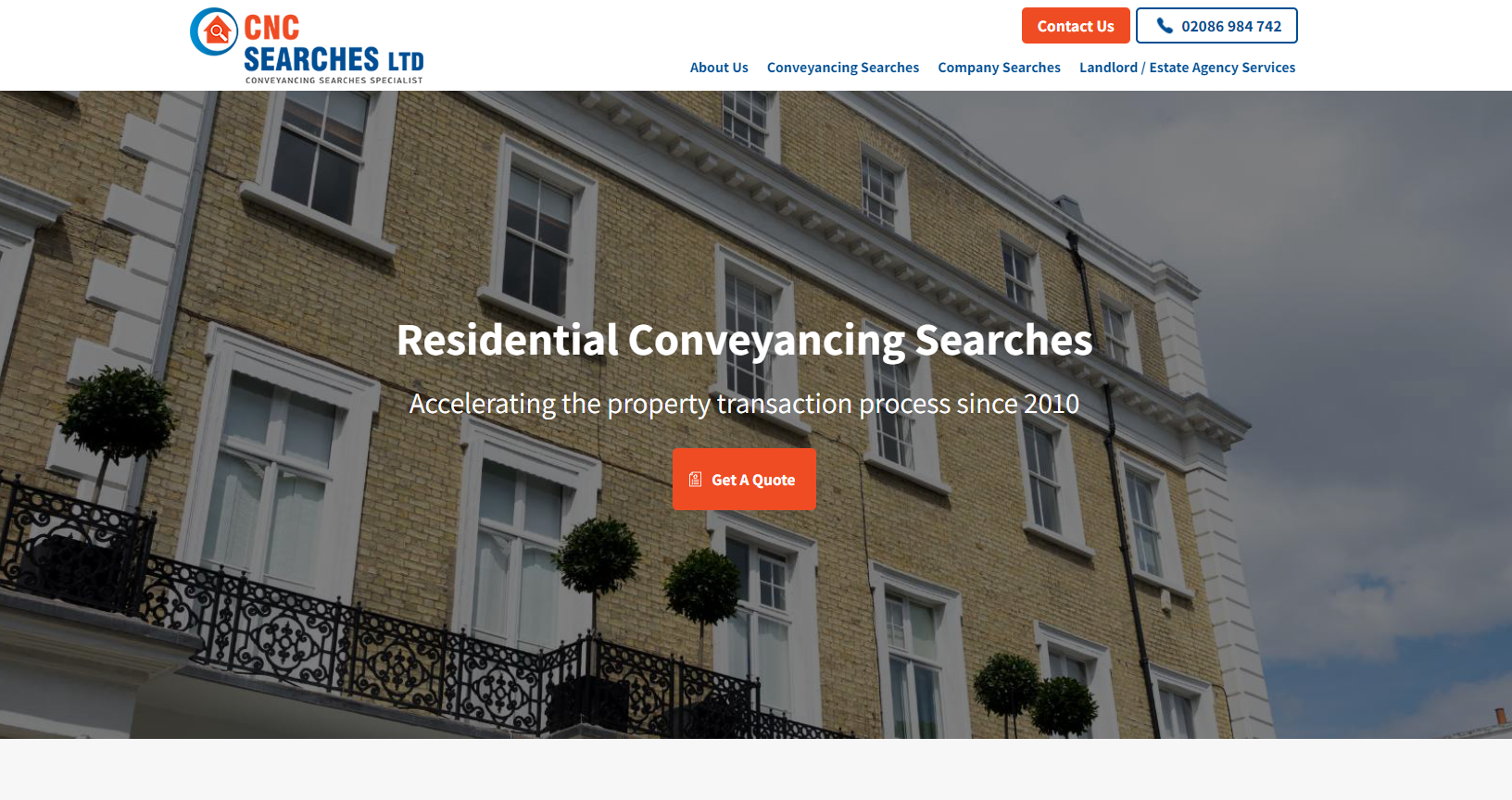 CNC Searches Ltd Website