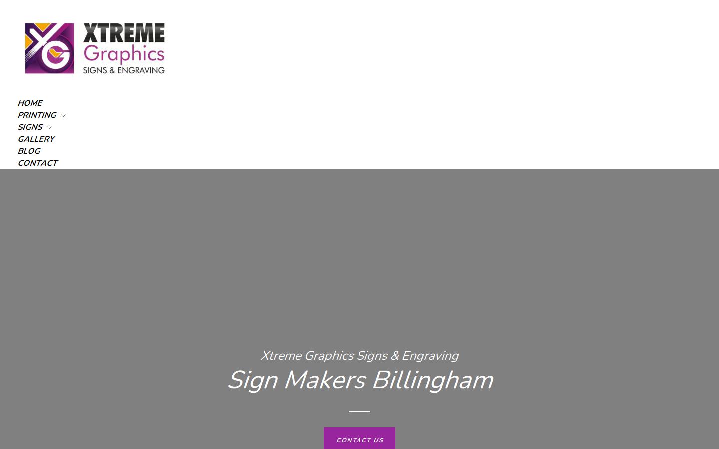 Xtreme Graphics Signs & Engraving Website