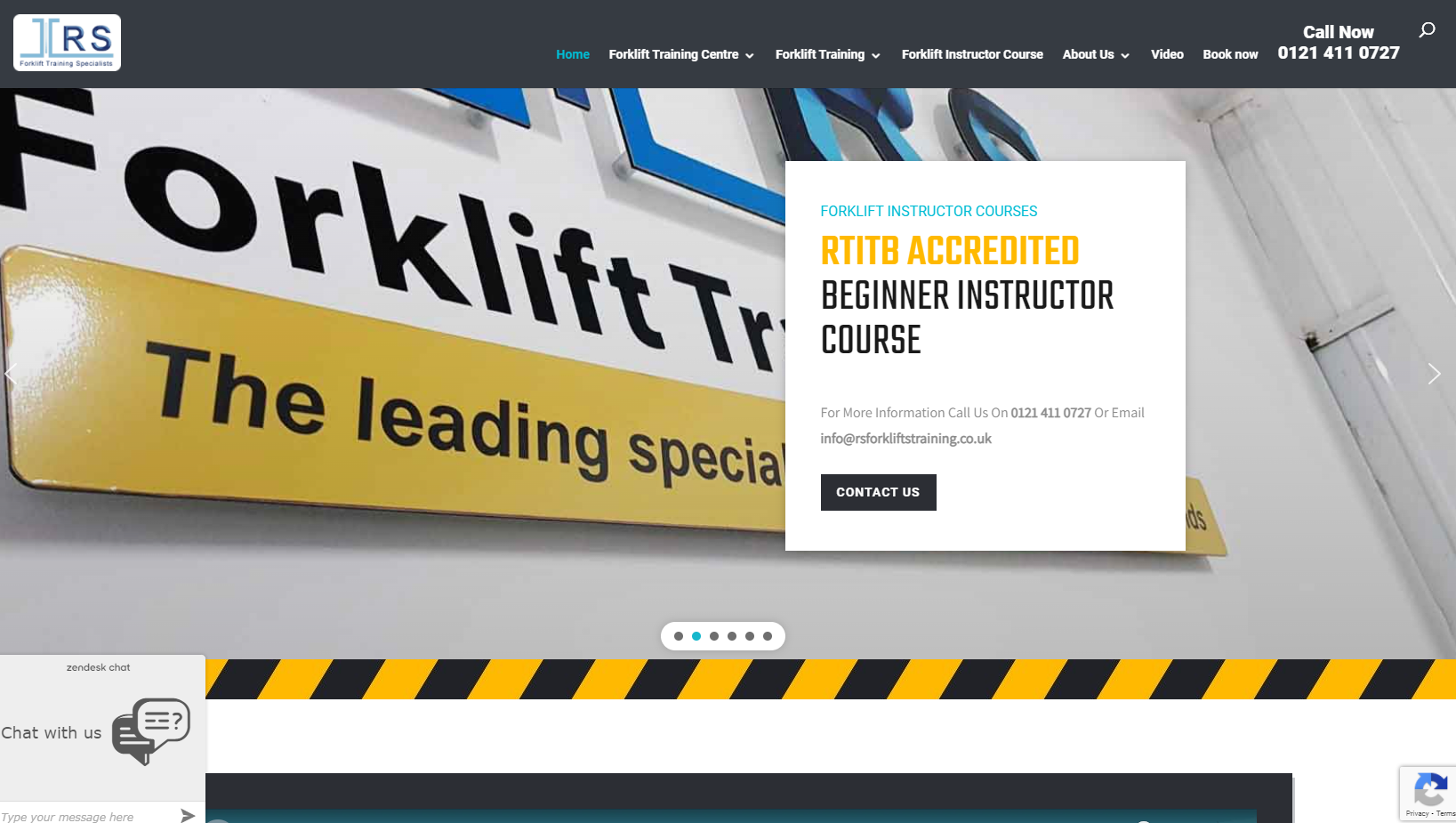 RS Forklift Training Ltd Website