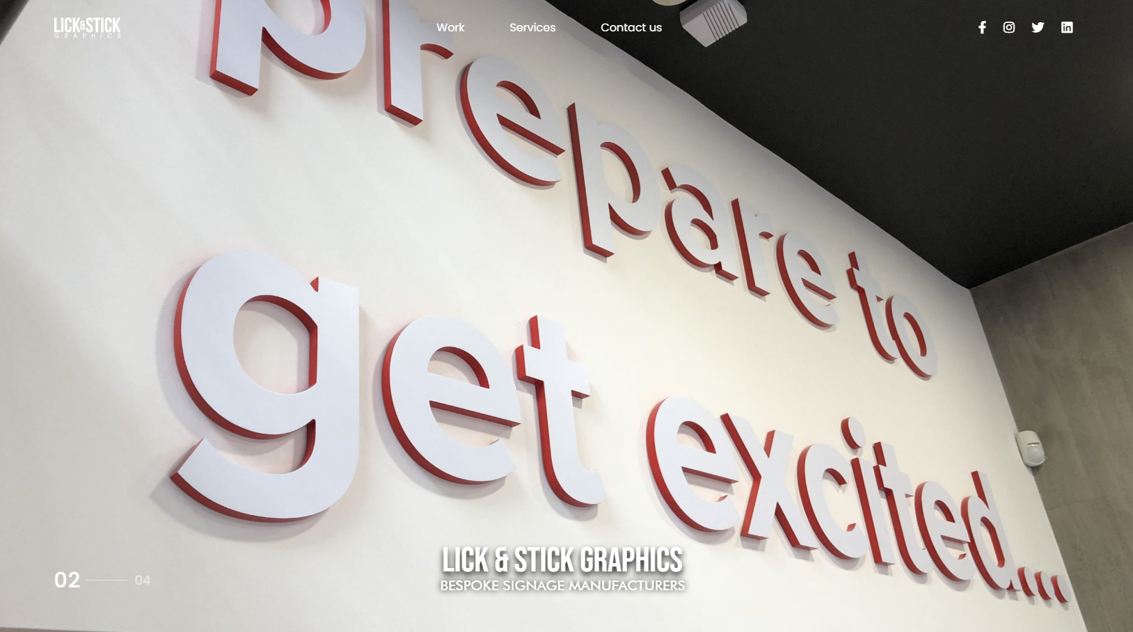 Lick & Stick Graphics Website