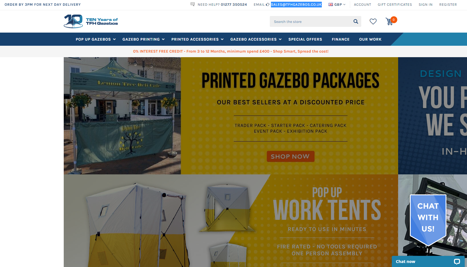 TFH Gazebos Website