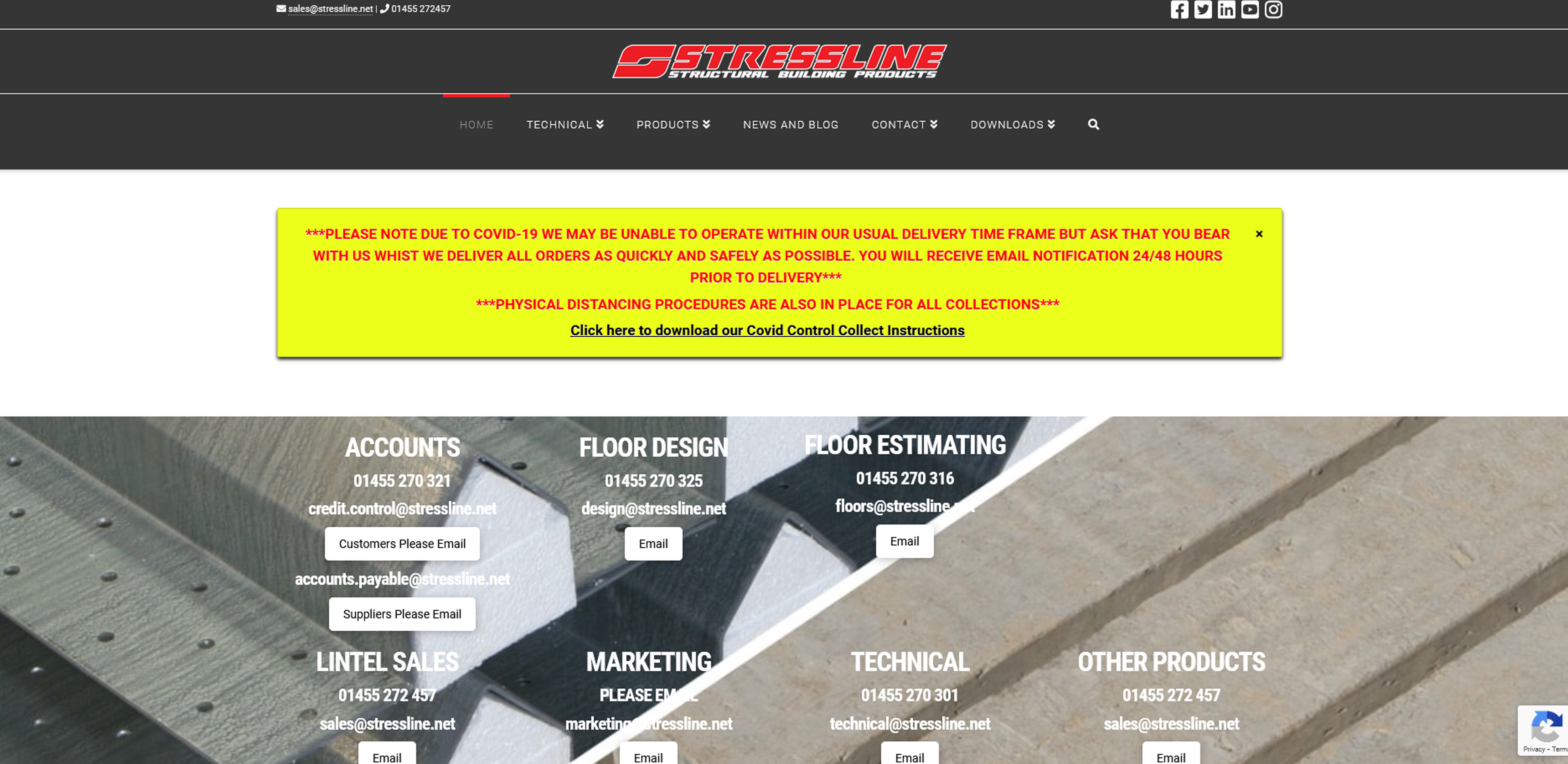 Stressline Website