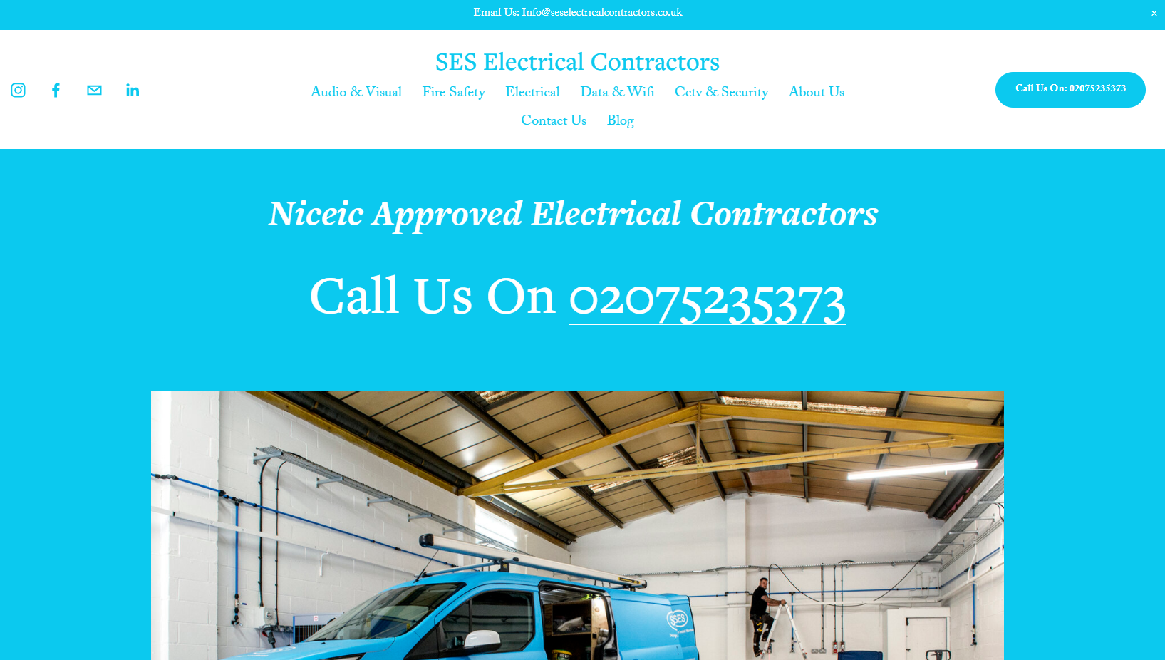 SES Electrical Contractors Website
