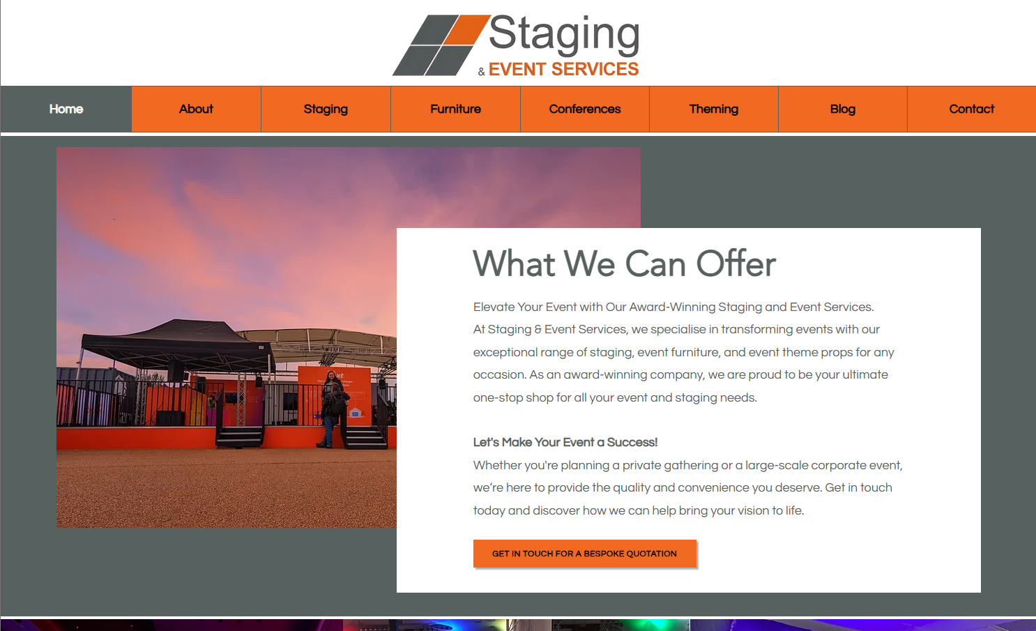Staging Services Website