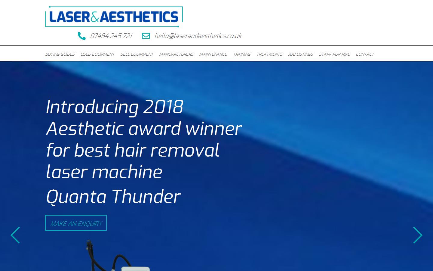 Laser and Aesthetics Website
