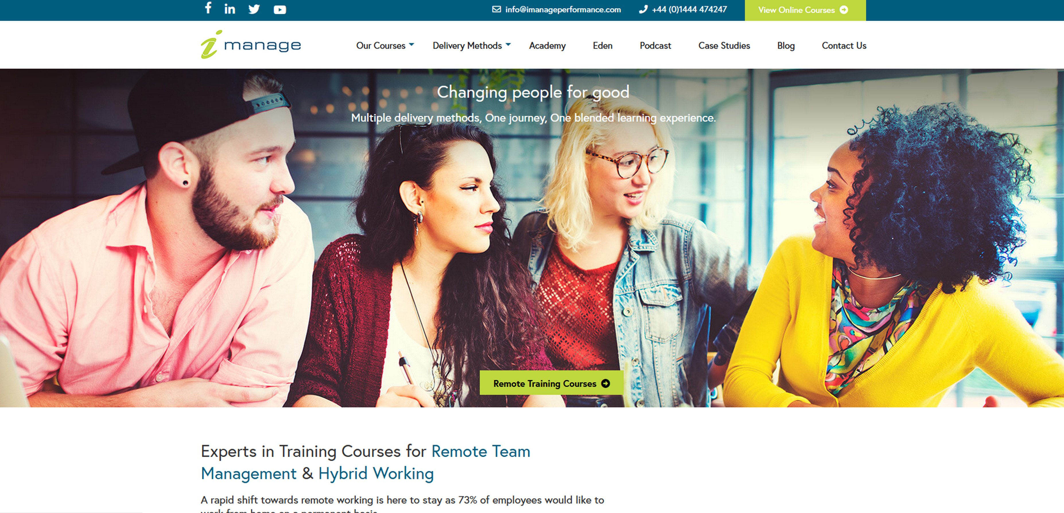 iManage Performance Ltd Website