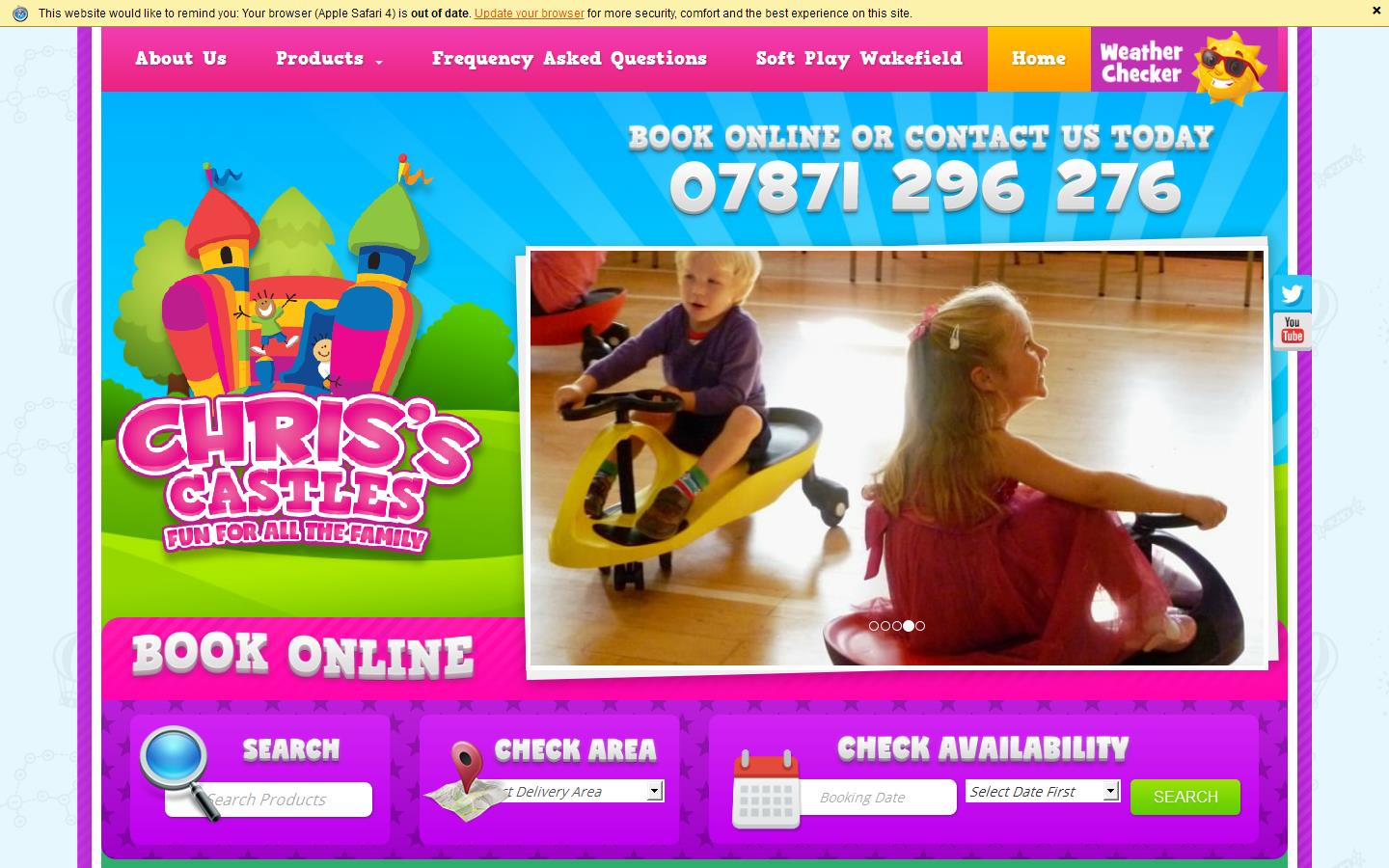 Chris''s Castles Bouncy Castle Hire Website