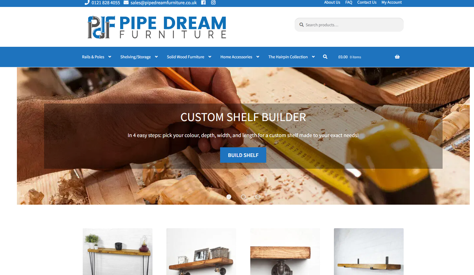 Pipe Dream Furniture Website