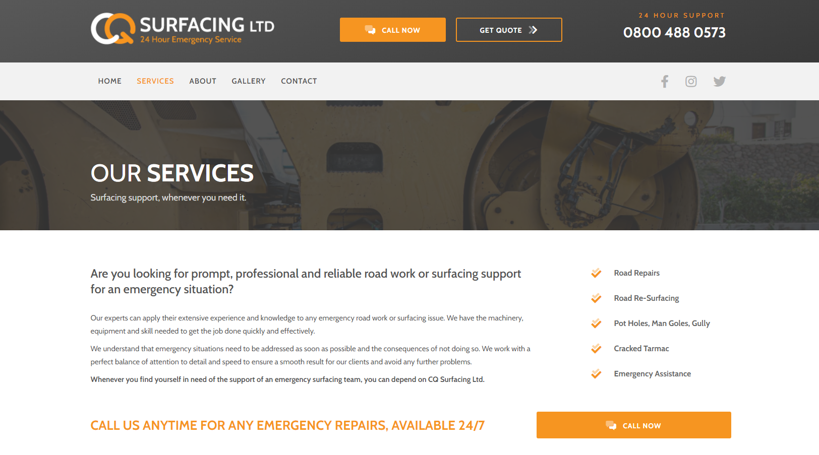 CQ Surfacing Ltd Website