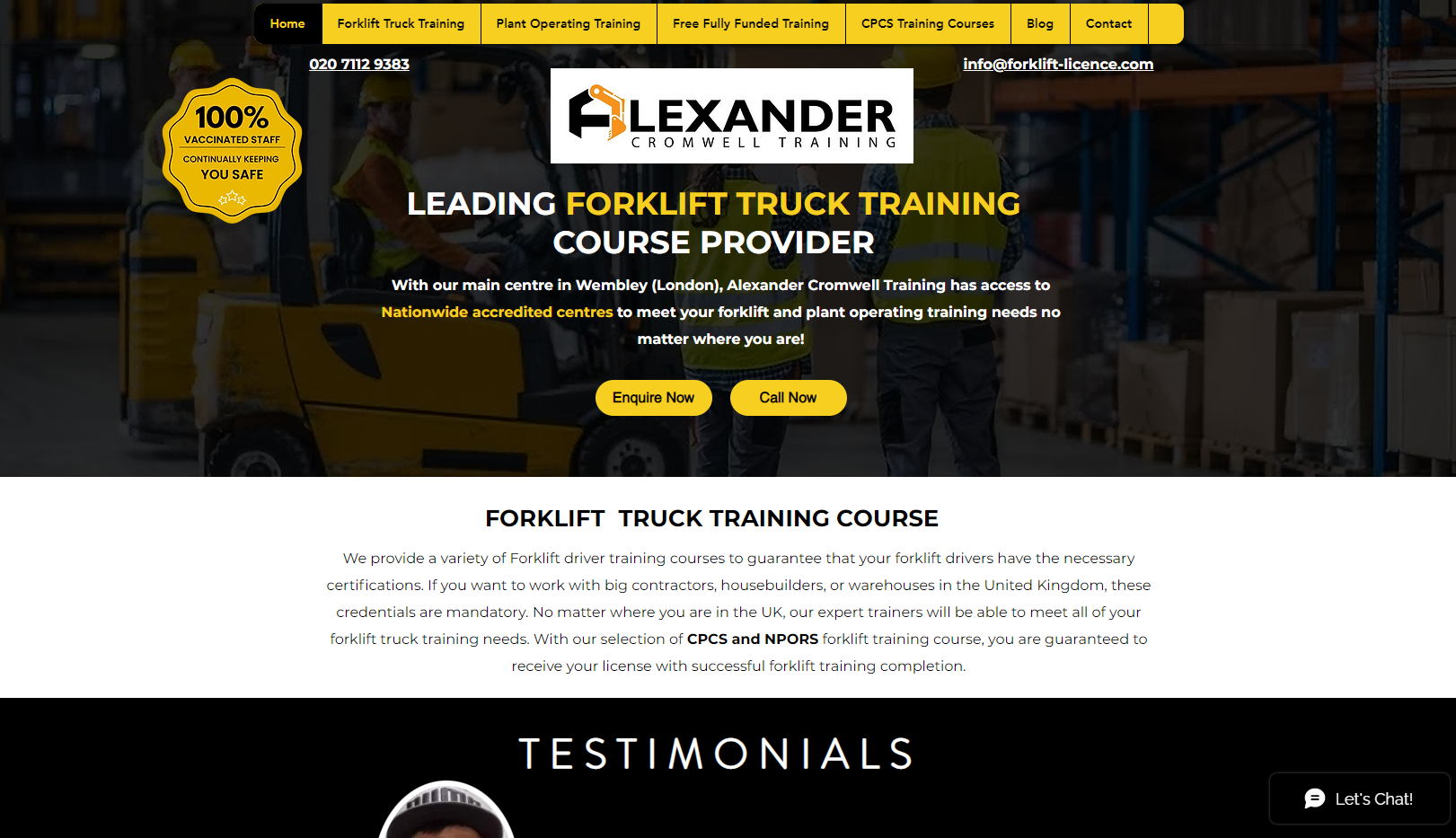 Alexander Cromwell Training Website