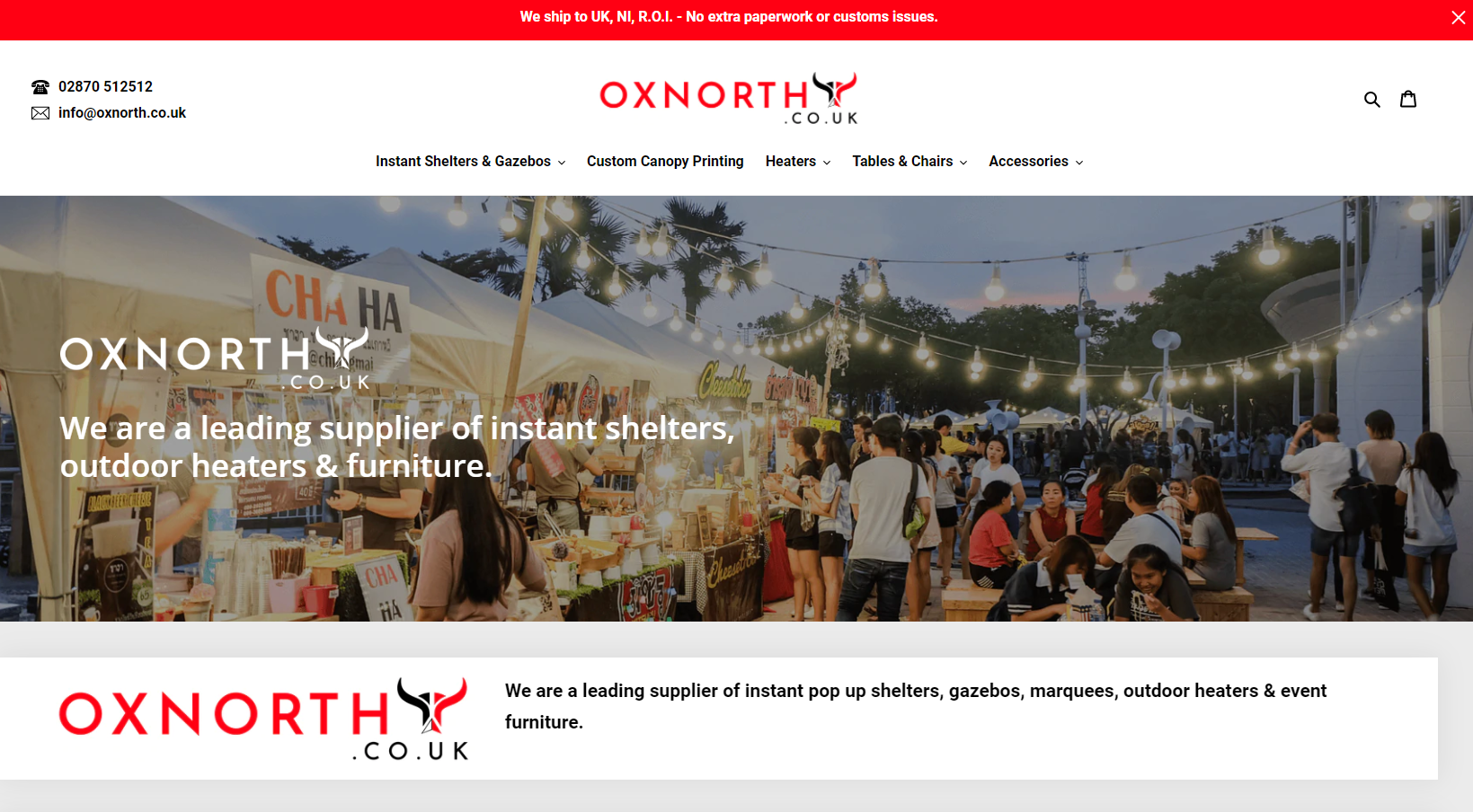 Oxnorth Website