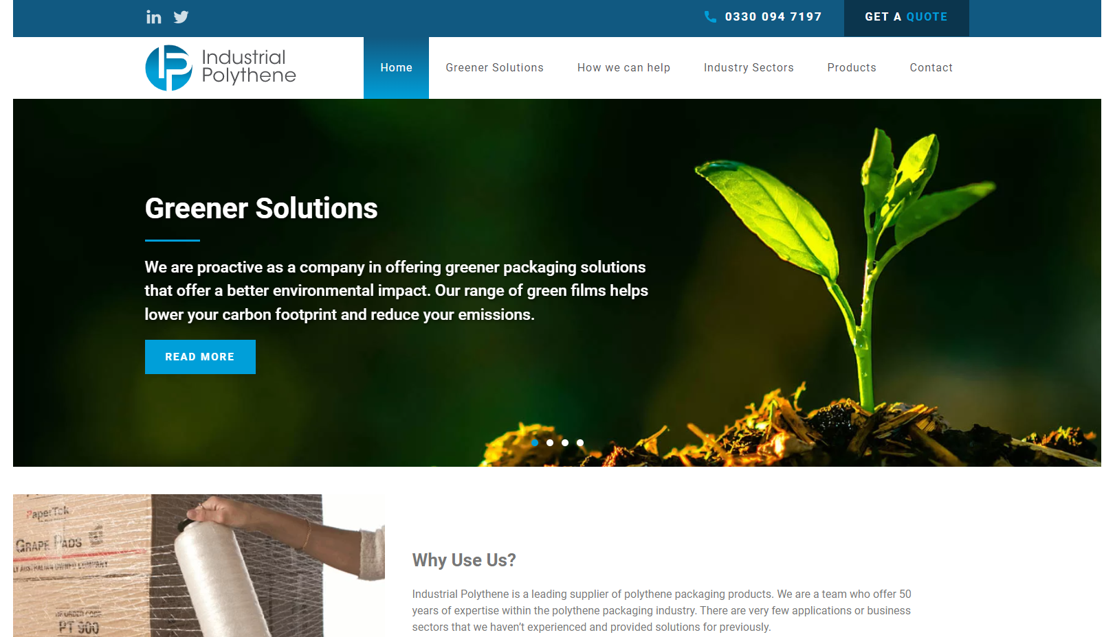 Industrial Polythene Ltd Website