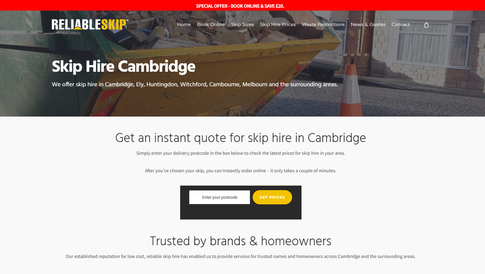 Reliable Skip Website