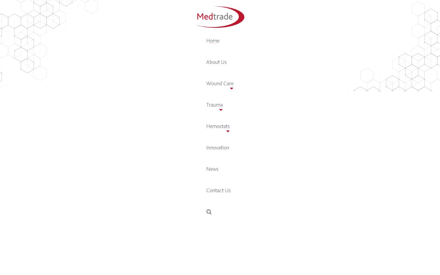 Medtrade Products Website