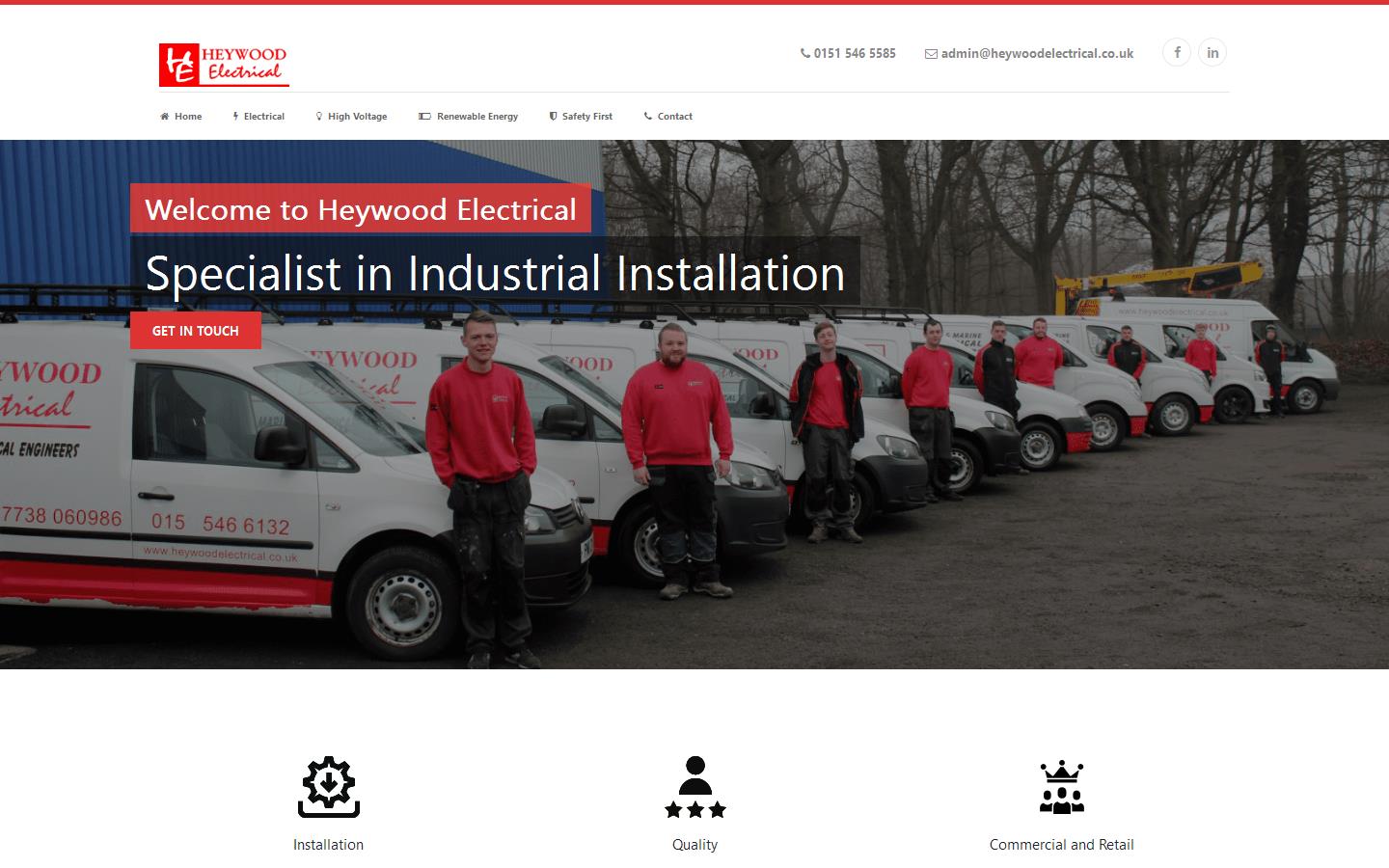 Heywood Electrical & Sons LTD Website