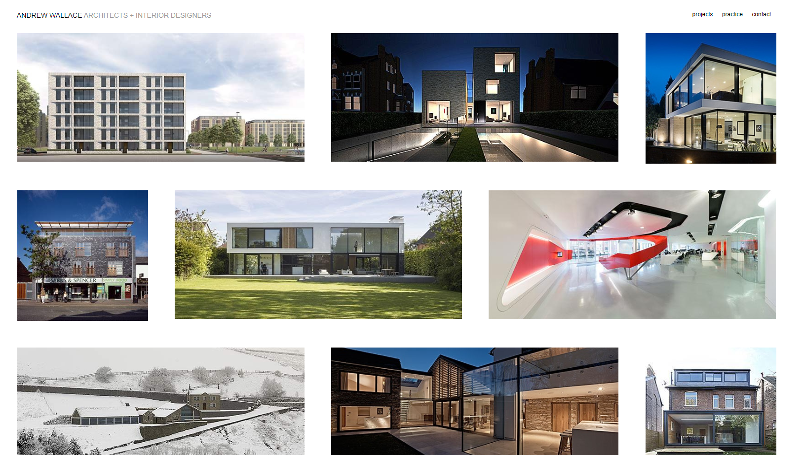 Andrew Wallace Architects & Interior Designers Website