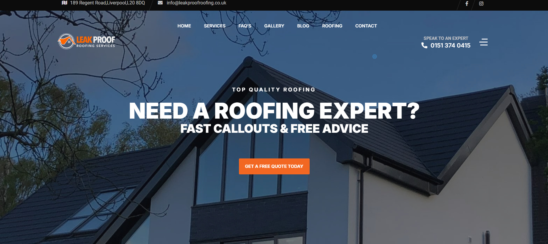 Leak Proof Roofing Services Liverpool Website