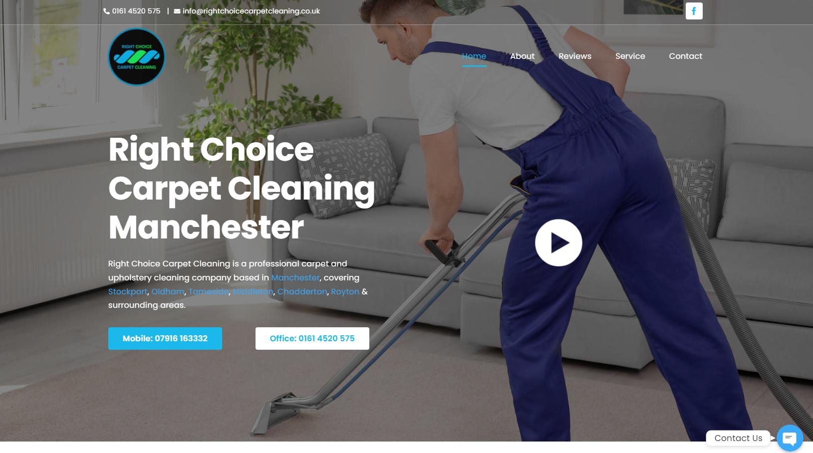 Right Choice Carpet Cleaning Website