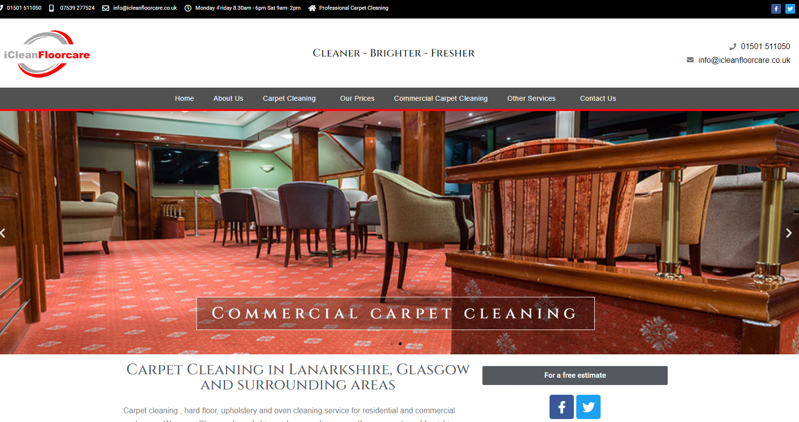 iCleanFloorcare Website