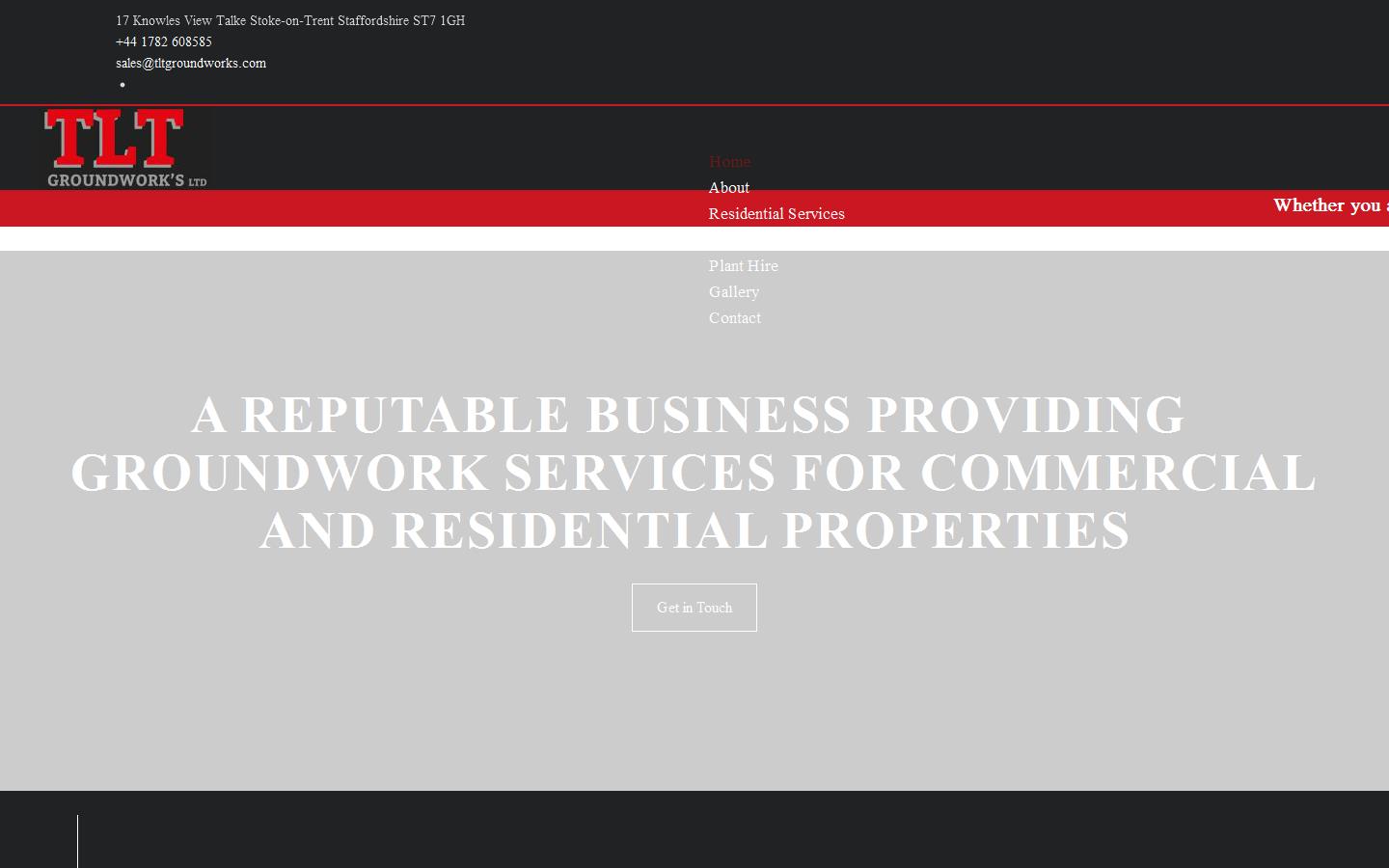 TLT Groundworks Website