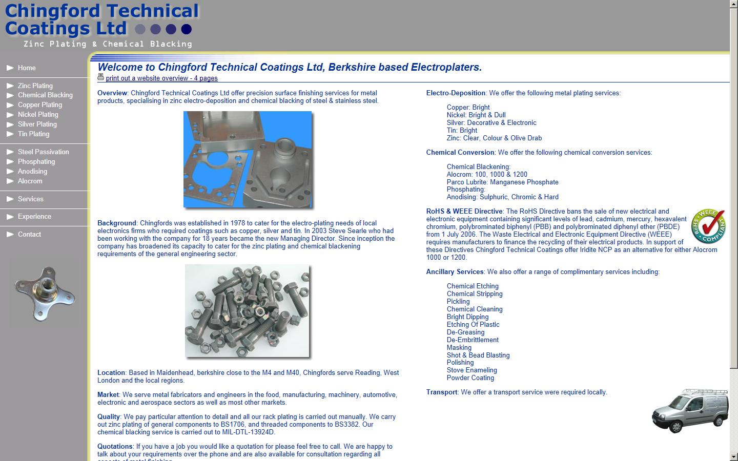 Chingford Technical Coatings Ltd Website