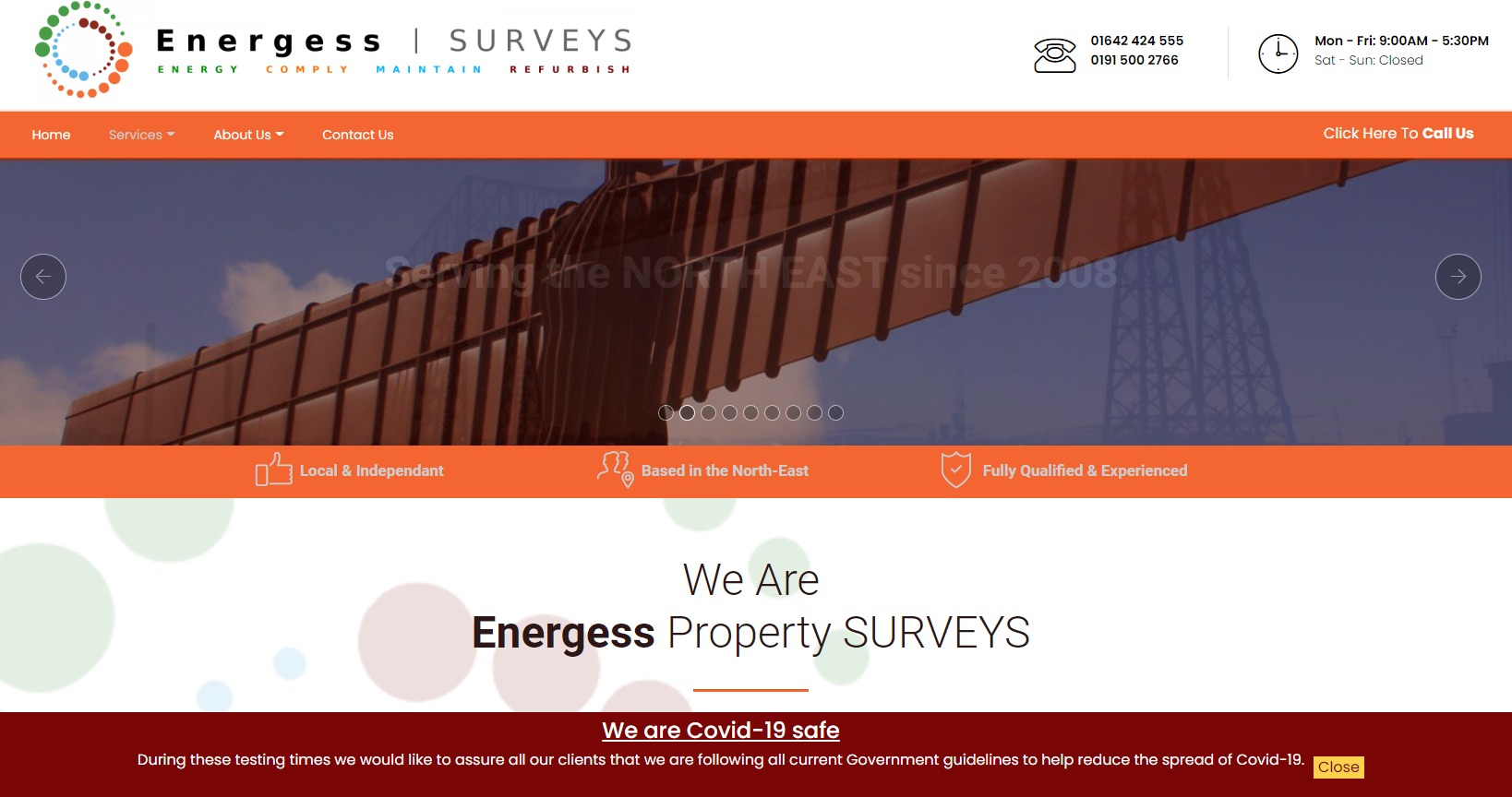 Energess Surveys & Maintenance Website
