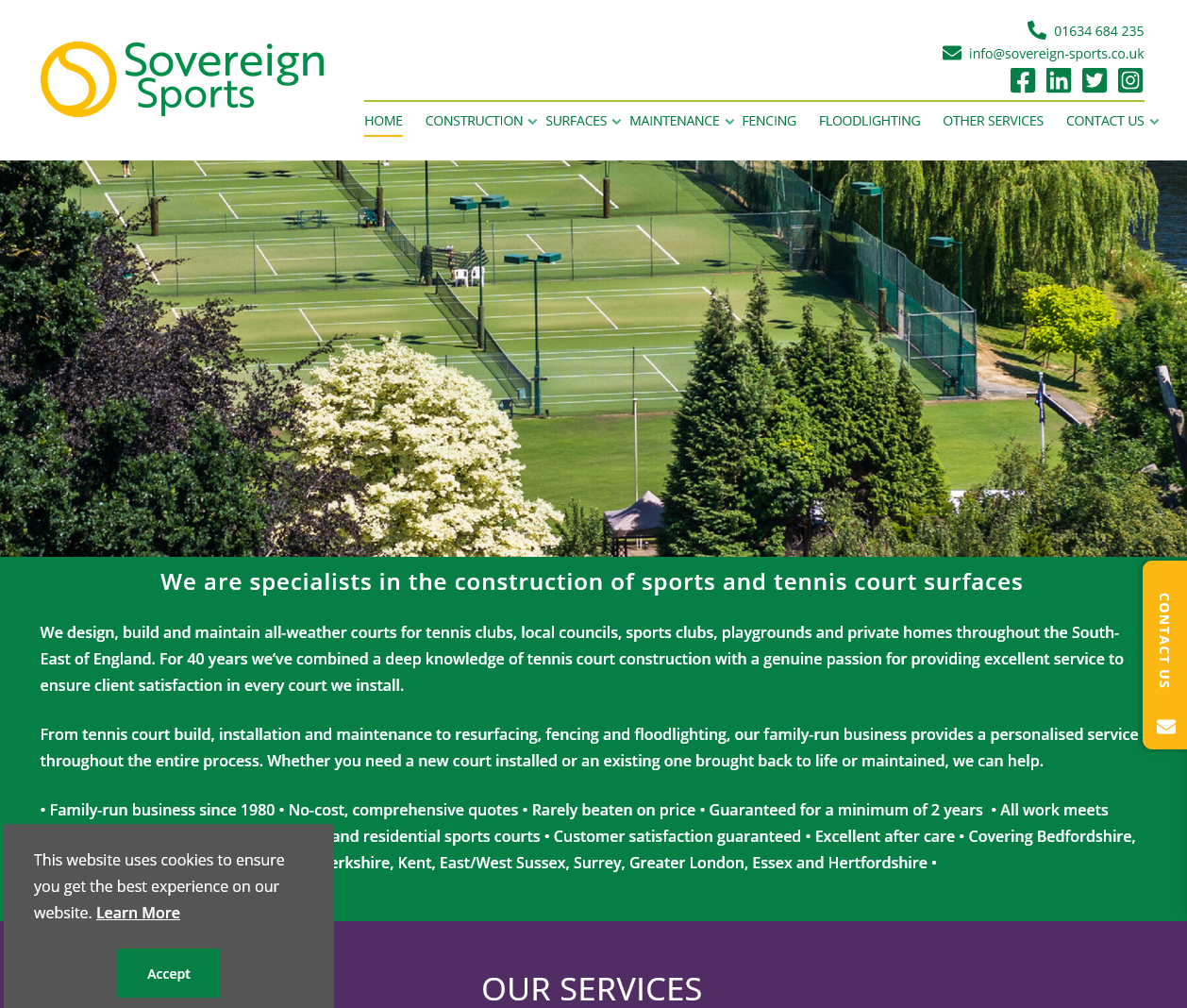 Sovereign Sports Website