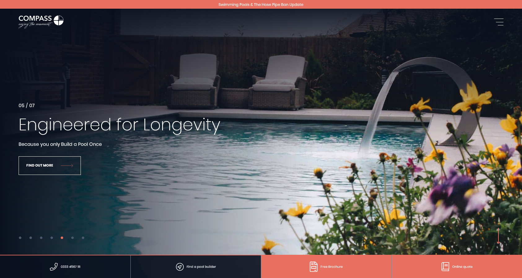 Compass Pools UK Website