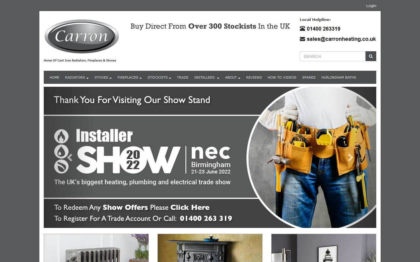 Carron Heating  Website