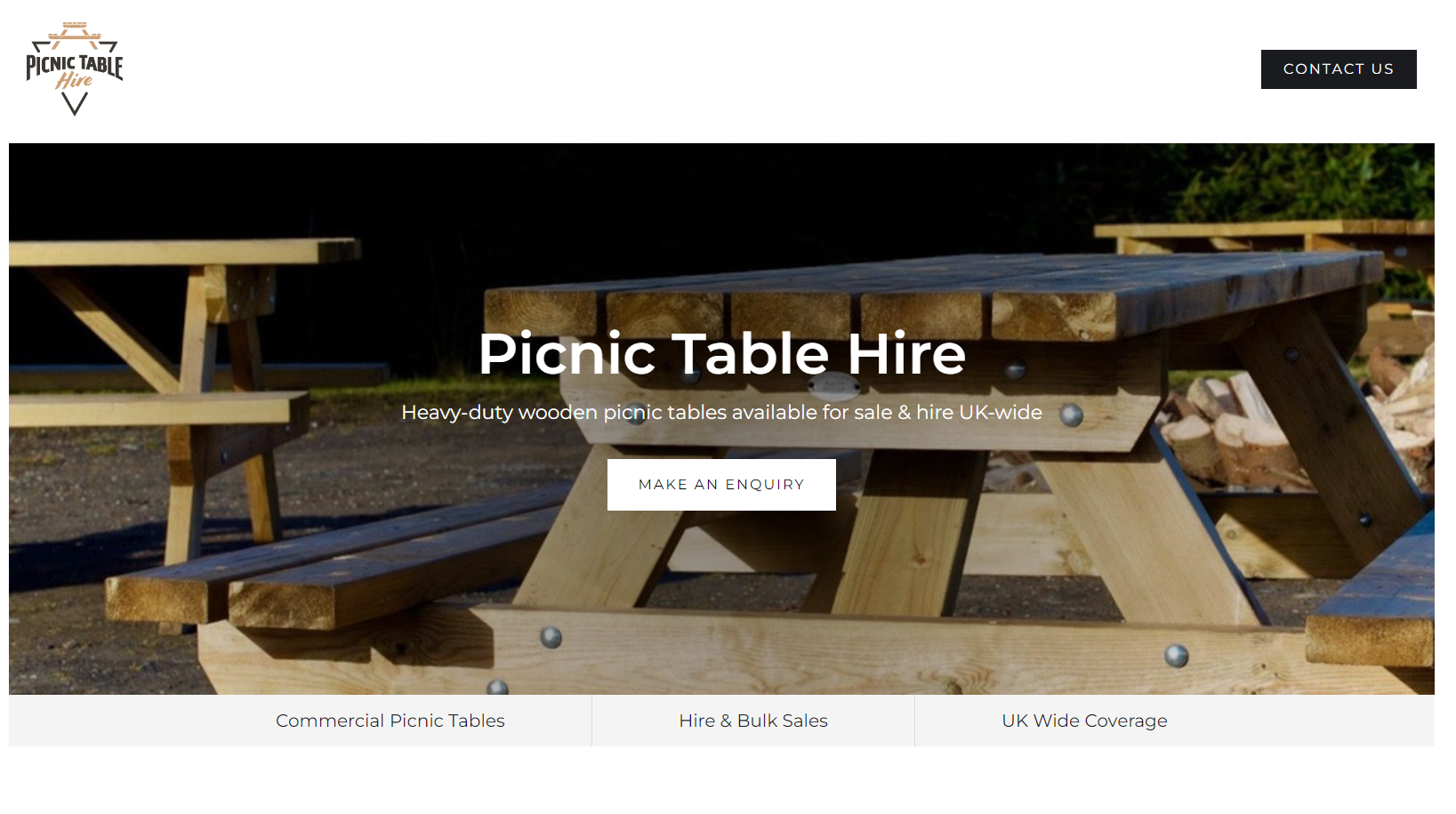Picnic Table Hire Website