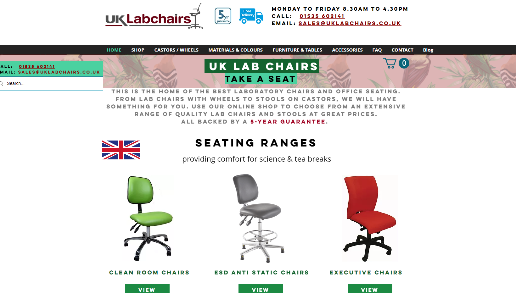 UK Lab Chairs Website