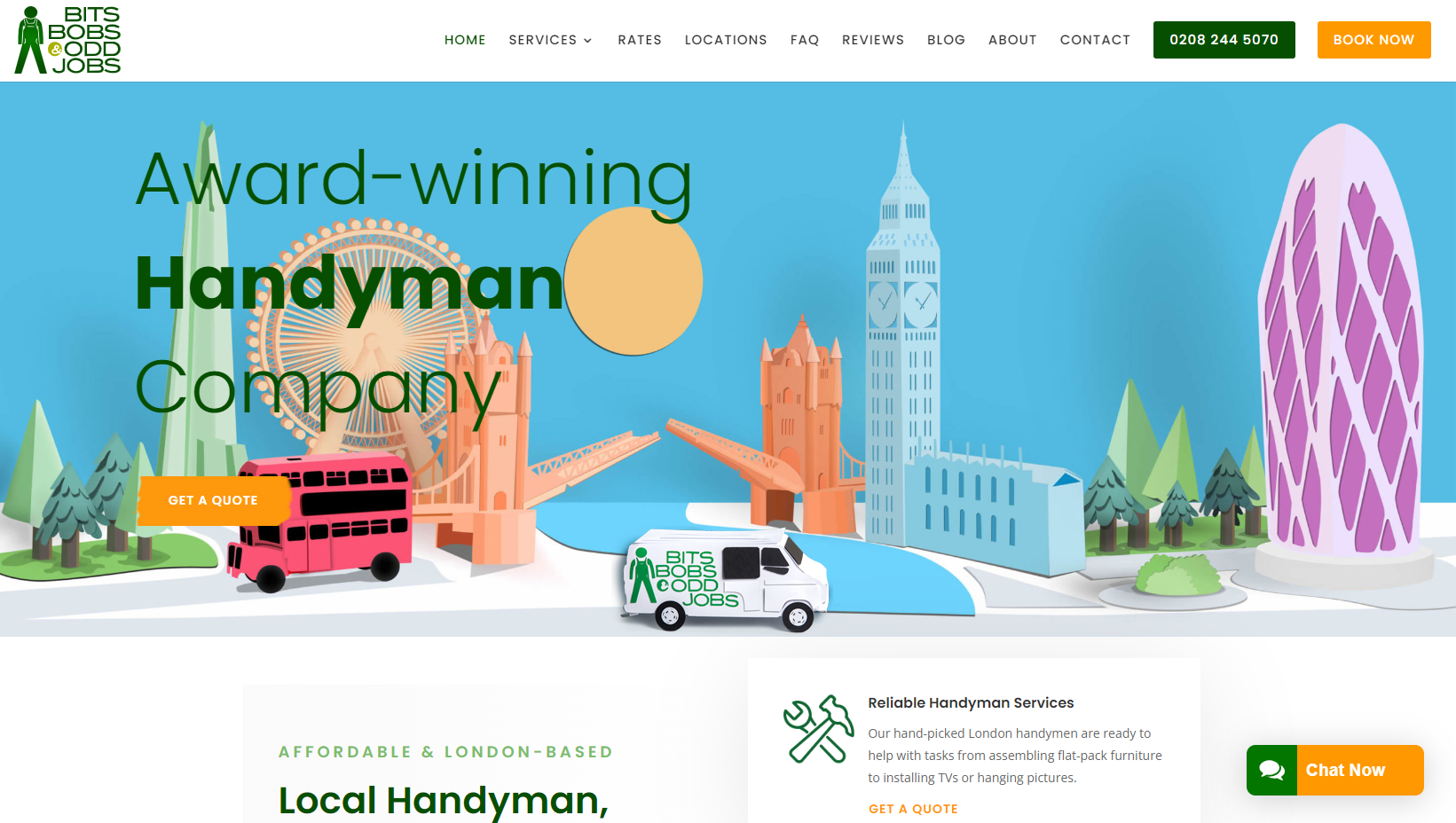 Bits Bobs and Odd Jobs (BBOJ) Website