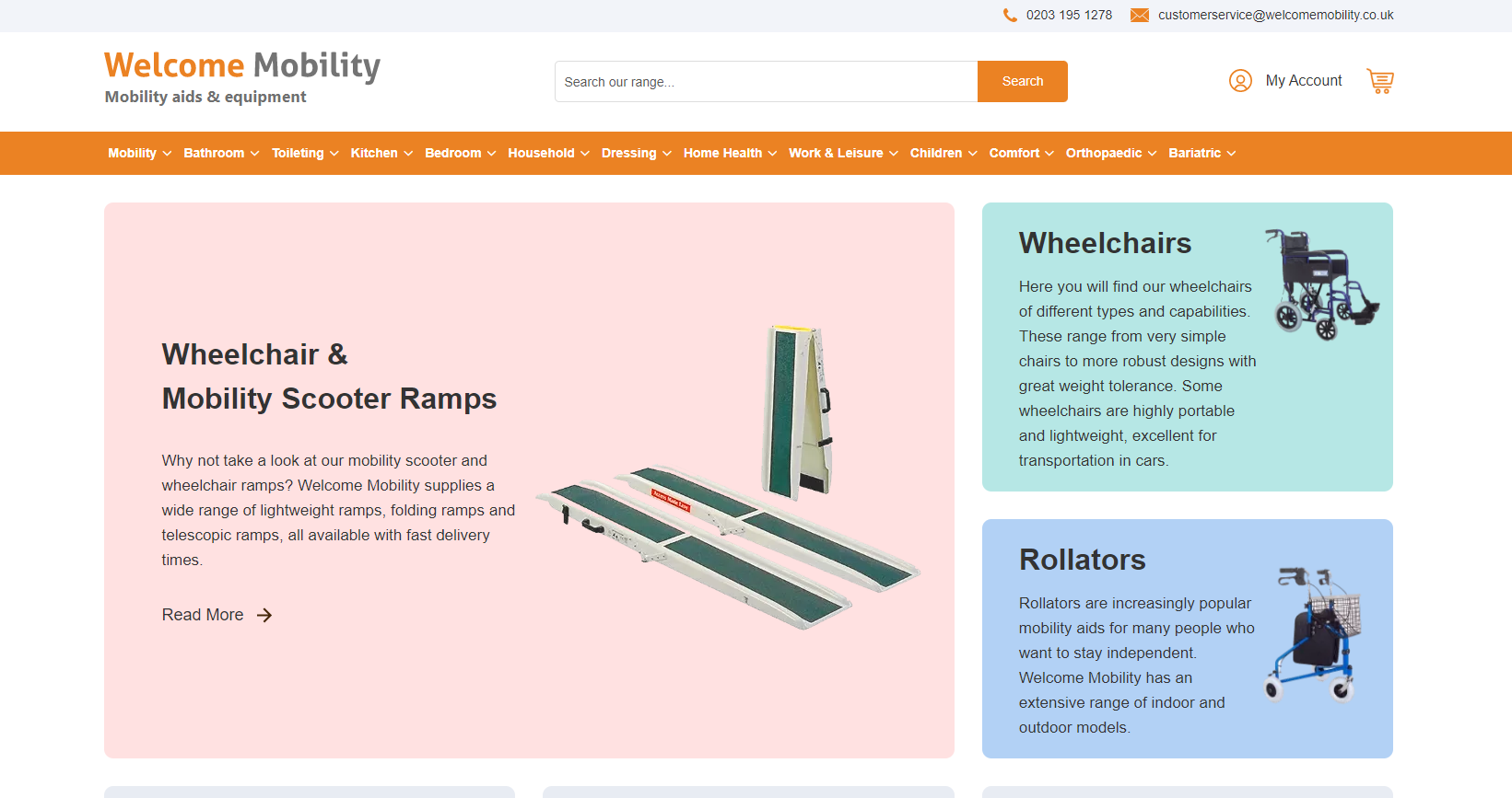 Welcome Mobility Website