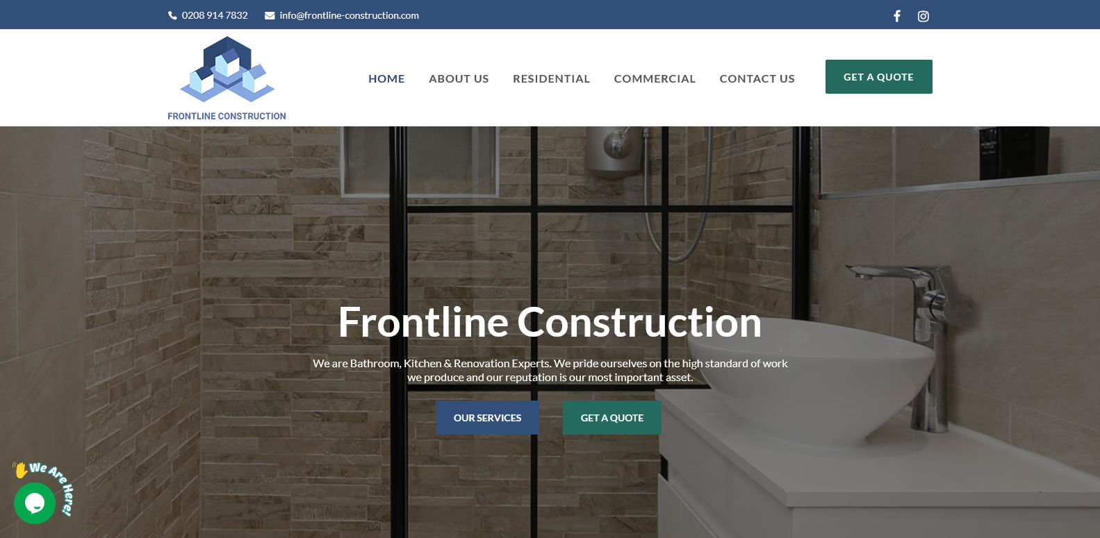 Frontline Construction Website