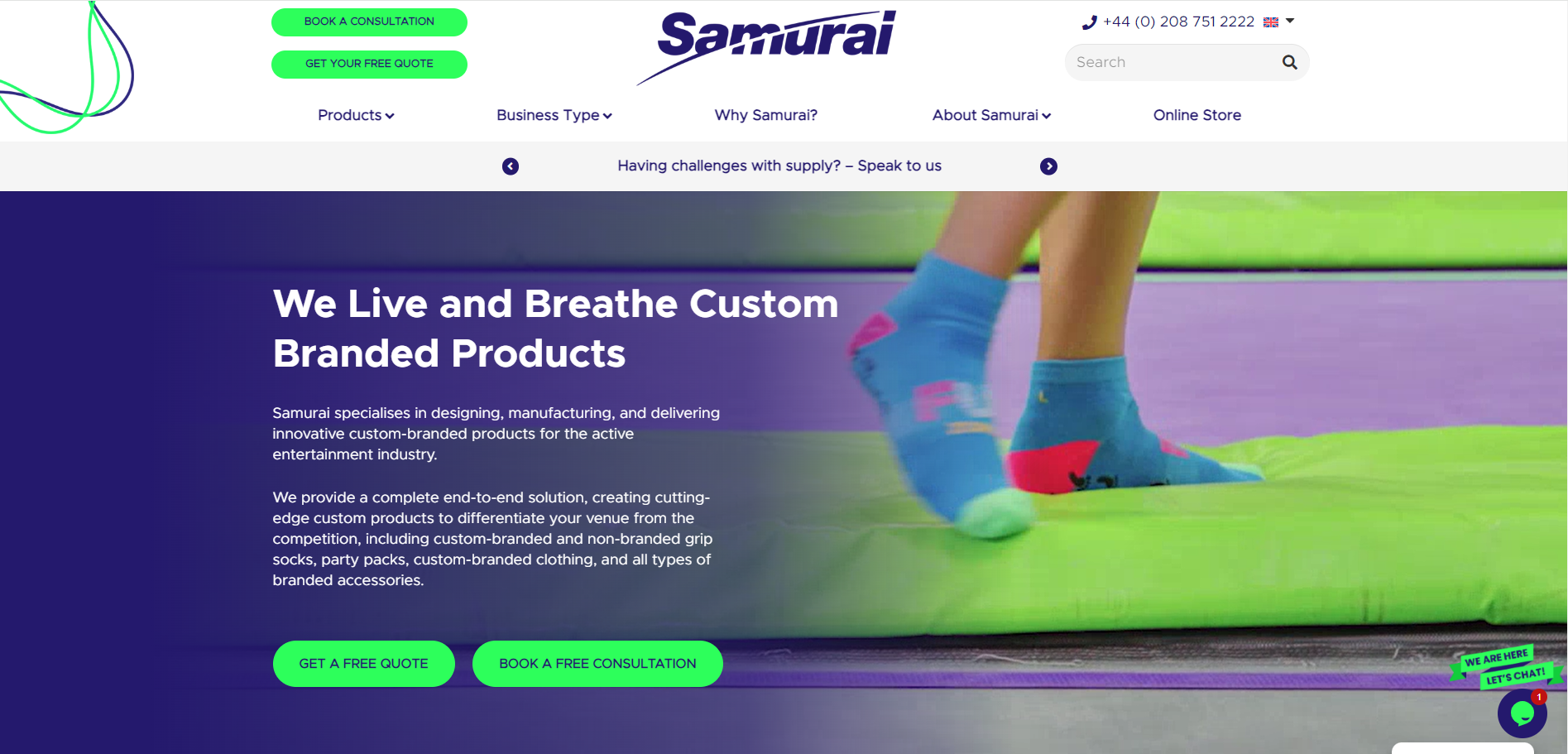 Samurai Products Website
