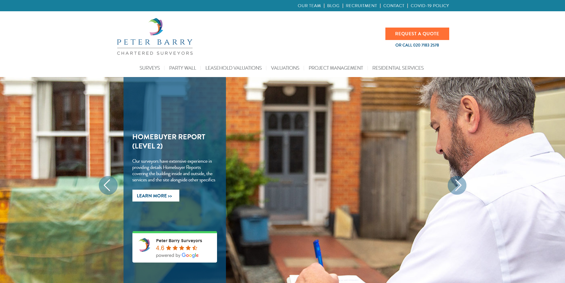 Peter Barry Surveyors Ltd Website