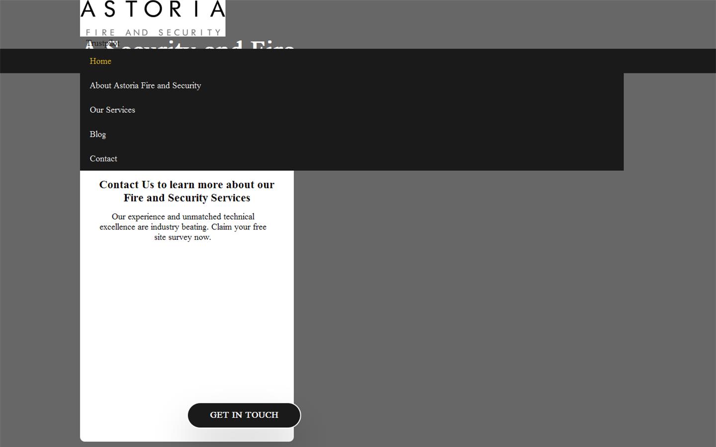 Astoria Fire and Security  Website